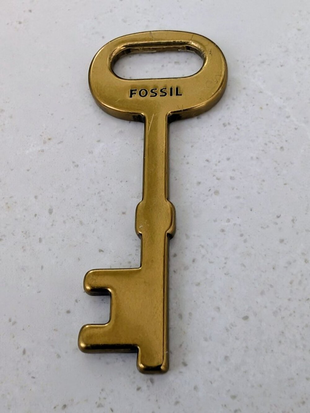 Fossil Authentic Vintage Mini Solid Brass Skeleton Key Bag Charm Replacement